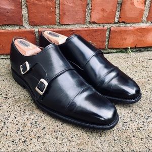 Like New Allen Edmonds Black Double Monk Strap